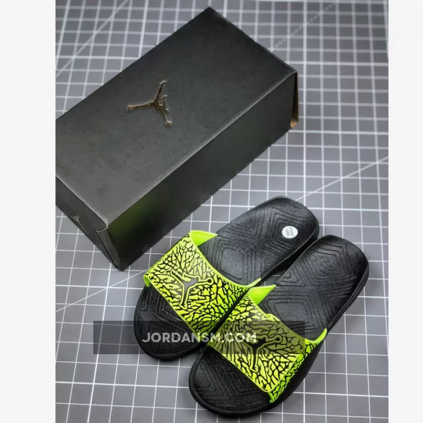 Air Jordan Hydro 7 Black Volt Slippers BQ6290-700 New Releases