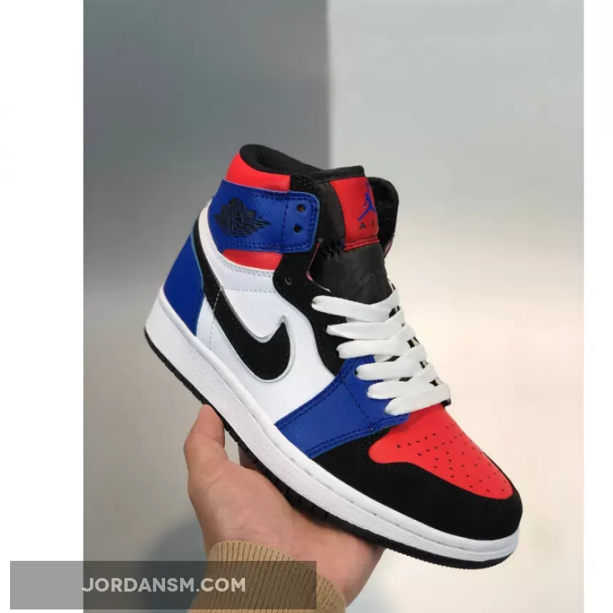 Air Jordan 1 Mid ‘Top 3’ Blue Red Black White 554724-124 Online