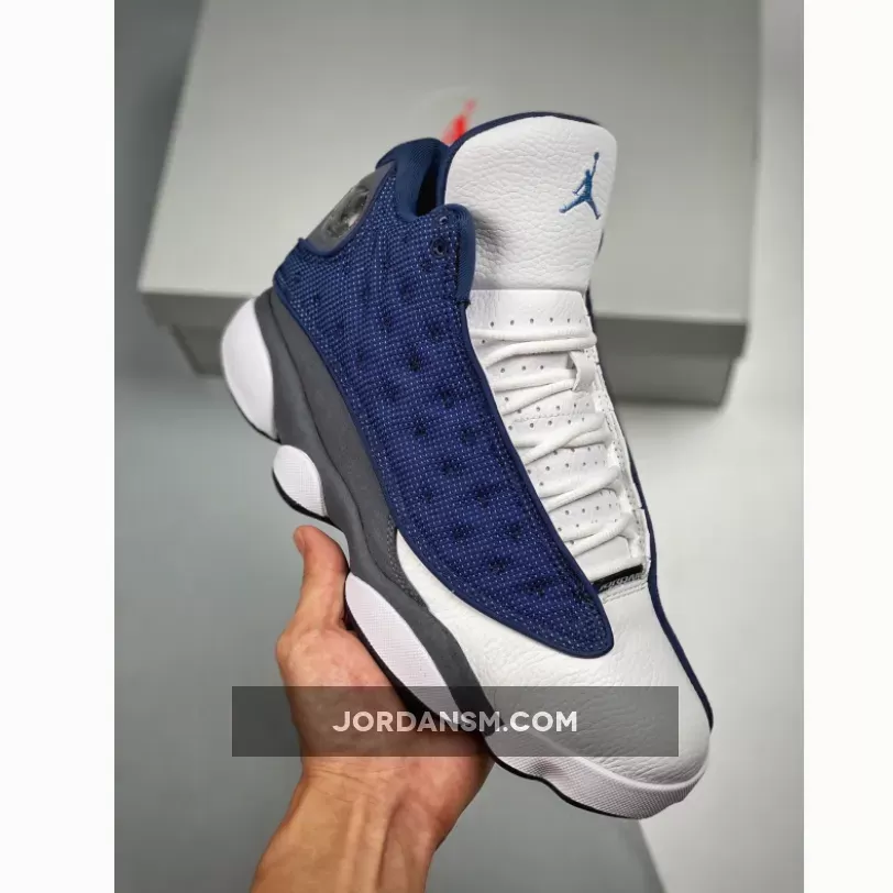 Air Jordan 13 'Flint' Navy/Flint Grey-White-University Blue / jordan retro 13 navy/university blue/flint grey/white