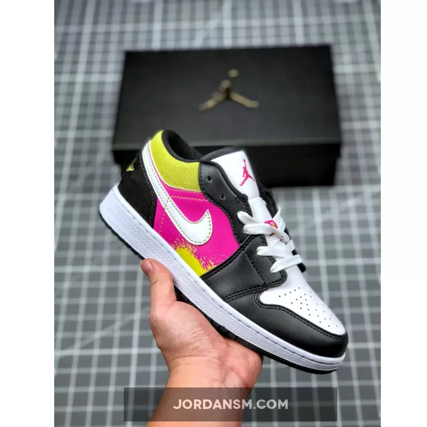 Air Jordan 1 Low 'Spray Paint Splatter' CW5564-001 / jordan 1 low spray paint