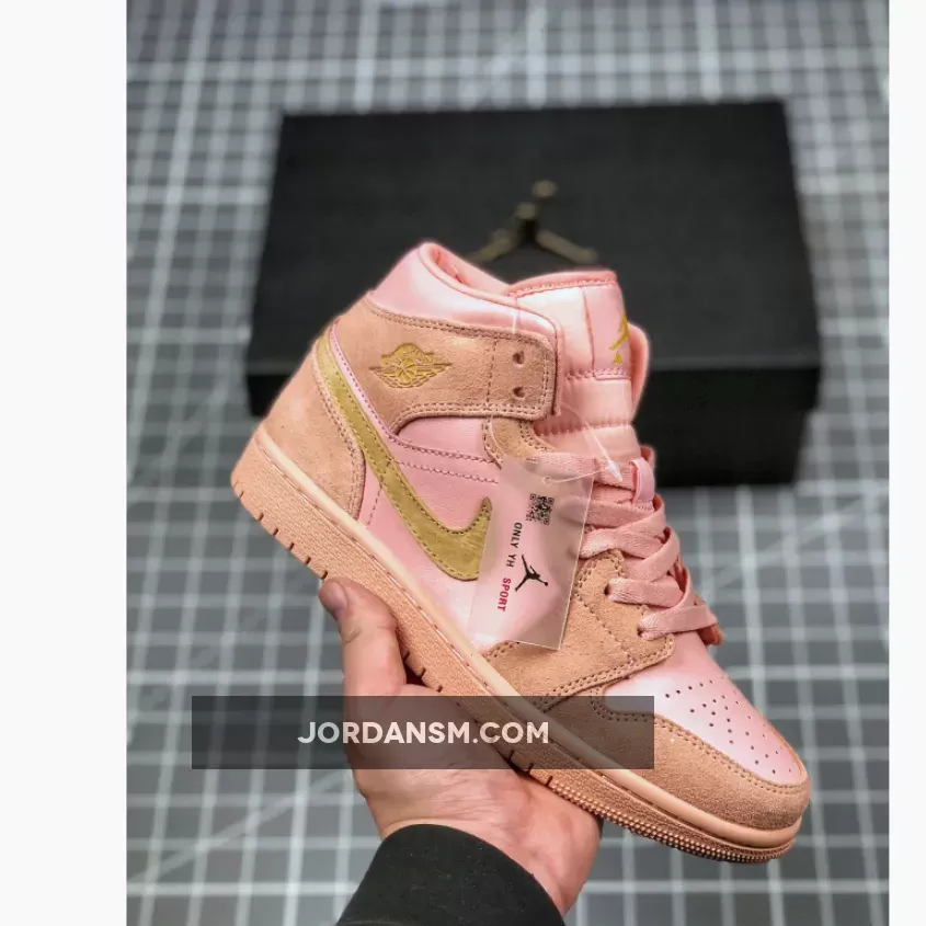 Air Jordan 1 Mid SE GS 'Coral Stardust' BQ6931-600 Online