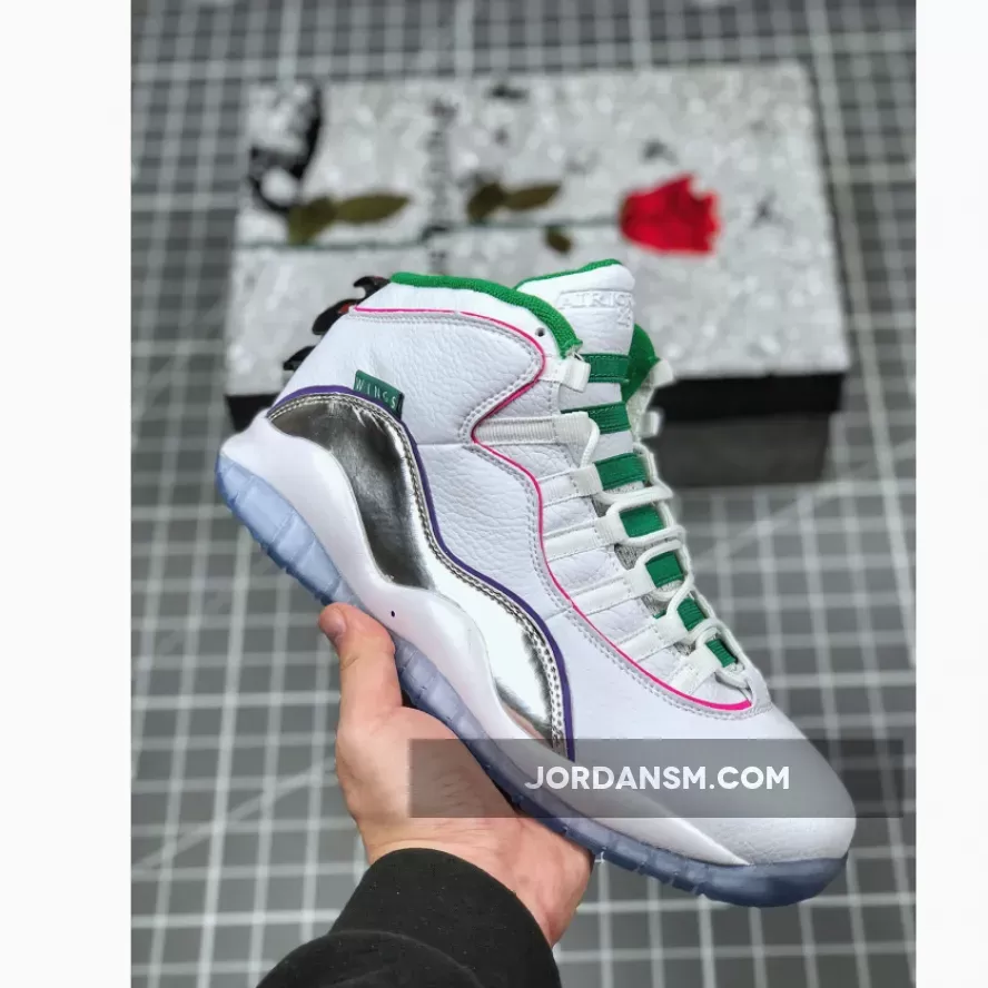 Air Jordan 10 "Wings" White/Clover-Chrome-Black CK4352-103
