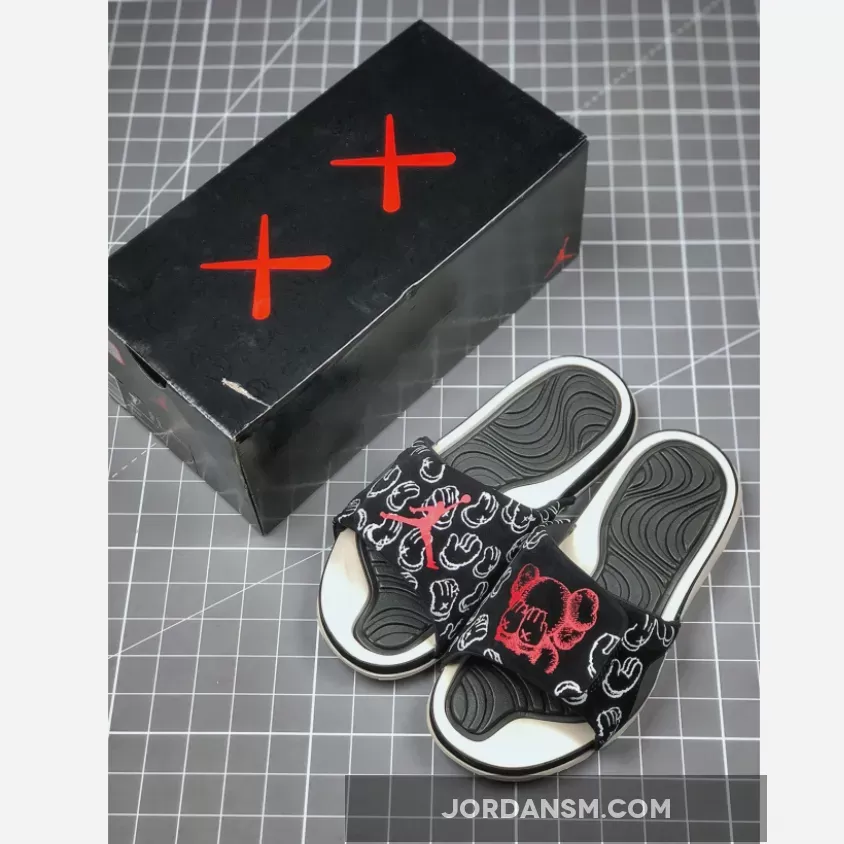 Kaws X Air Jordan 4 Black Slide Sandals New Releases