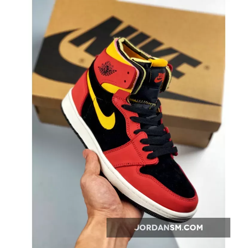 Air Jordan 1 Zoom Comfort Black/Chile Red-White-University Gold CT0978-006 New Releases
