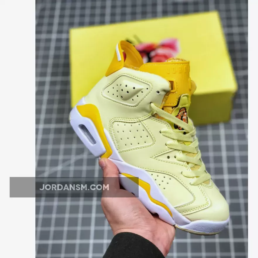 Air Jordan 6 GS Floral Dynamic Yellow 543390-800 Restock