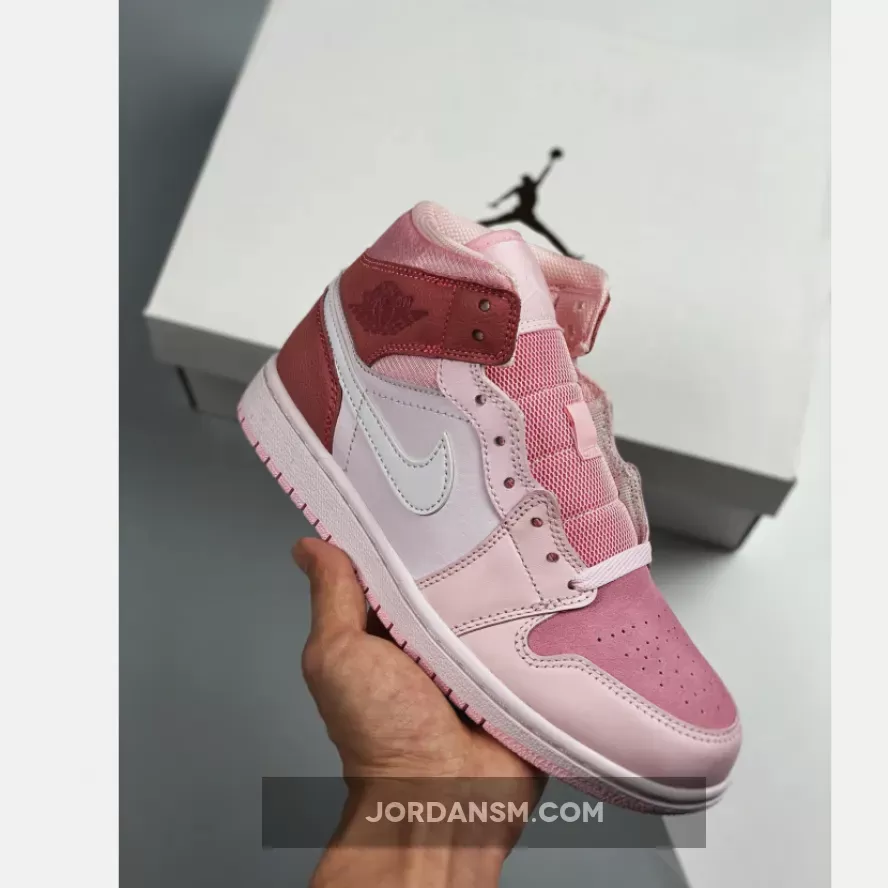 Air Jordan 1 Low WMNS Digital Pink/White-Pink Foam-Sail / air jordan 1 mid - digital pink/white-pink foam-sail