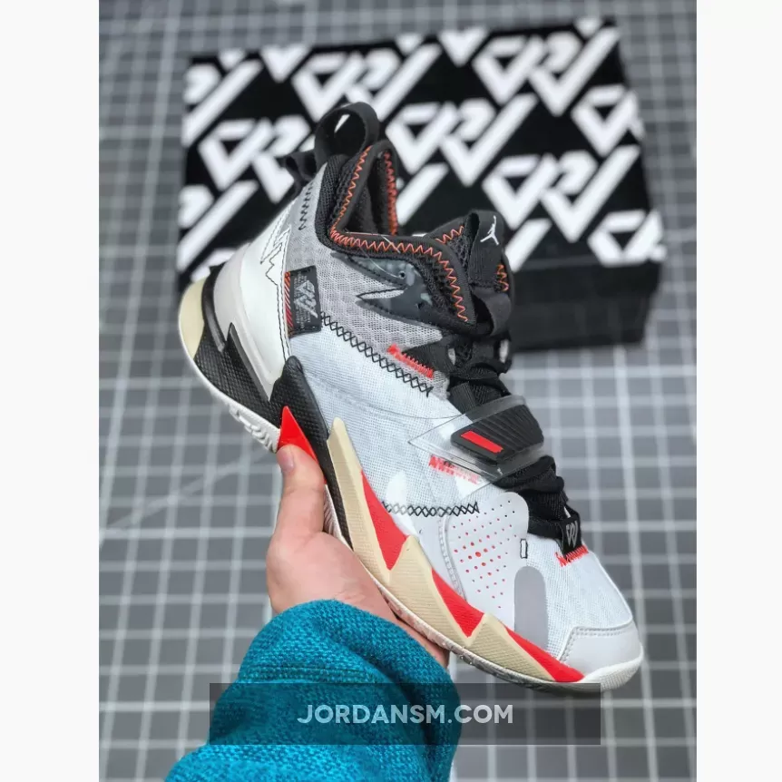 Jordan Why Not Zer0.3 'UNITE' White/Bright Crimson-Black / jordan why not zero.3 unite