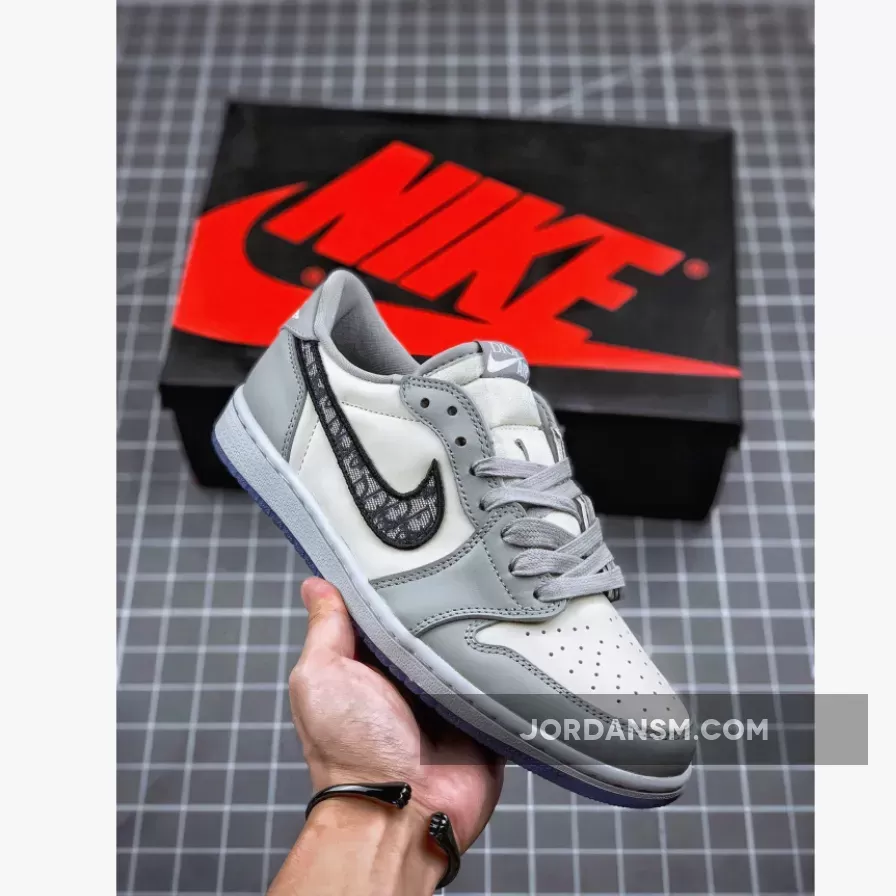 Dior X Air Jordan 1 Low Wolf Grey/Sail-Photon Dust-White New Releases