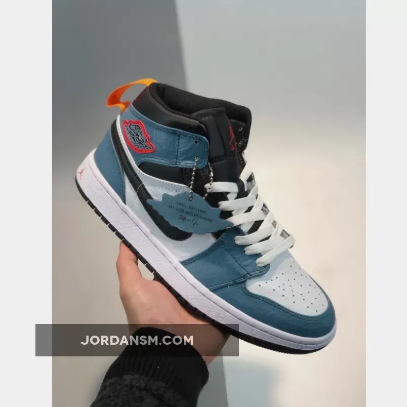 Facetasm X Air Jordan 1 Mid Fearless Blue White CU2802-100 Restock