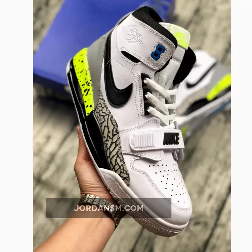 Jordan Legacy 312 White/Black-Volt-Vivid Blue AQ4160-107 Online