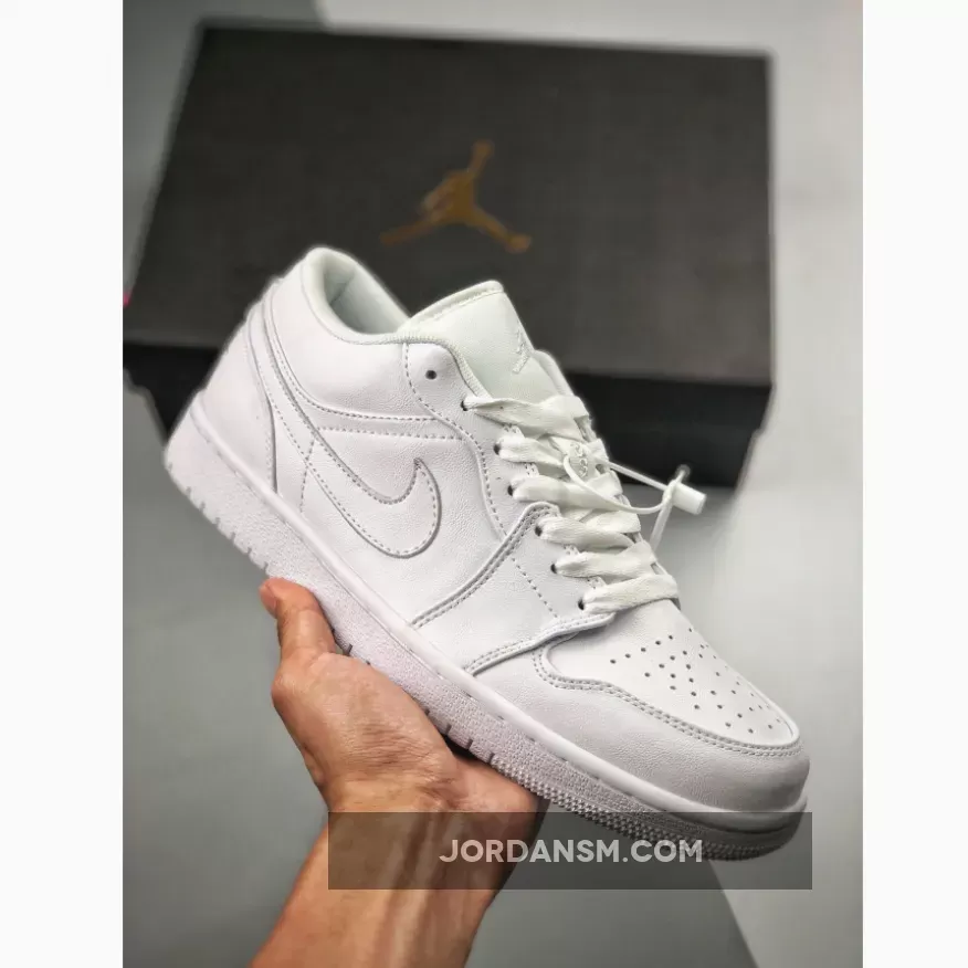 Air Jordan 1 Low Triple White 553558-112 New Releases