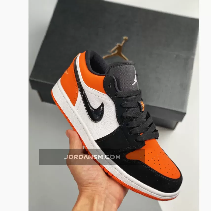 Air Jordan 1 Low ‘Shattered Backboard’ Starfish/Black-Sail 553558-128 New Releases
