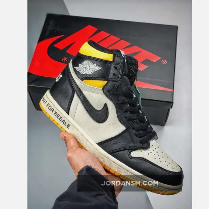 Air Jordan 1 Retro High OG 'Not For Resale' Sail/Black-Varsity Maize 861428-107 Restock