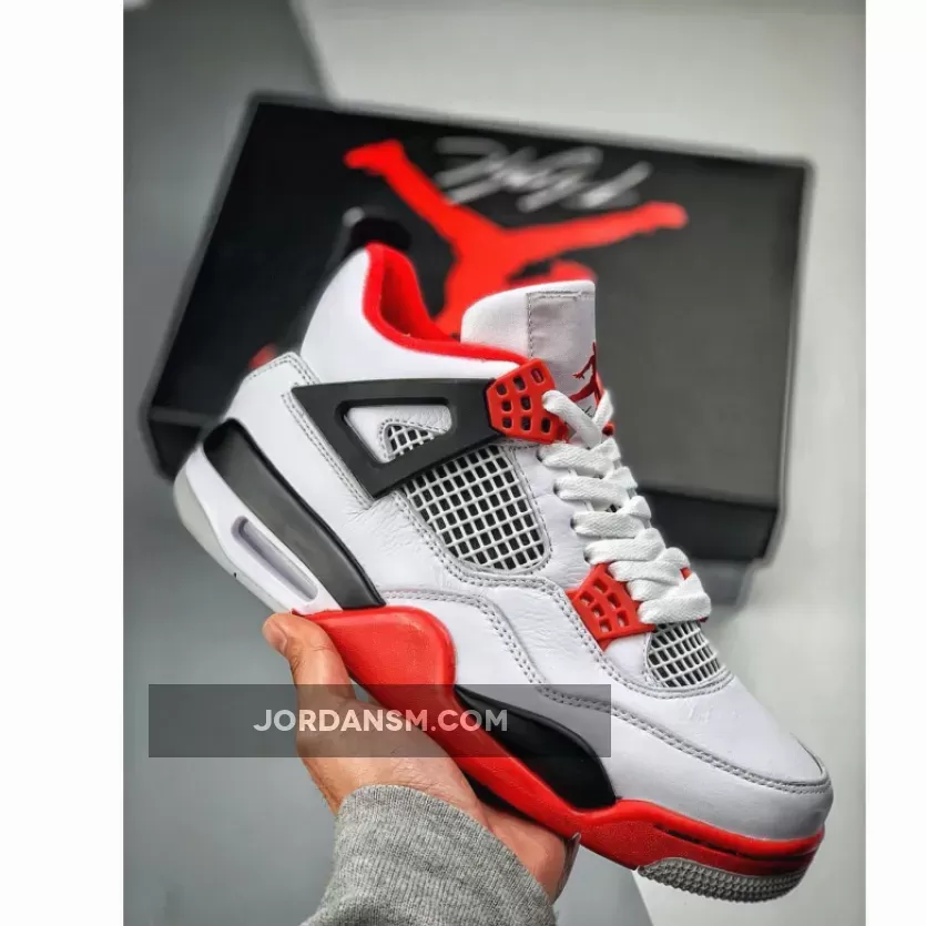 Air Jordan 4 Retro 'Fire Red' White/Varsity Red-Black 308497-110 Online