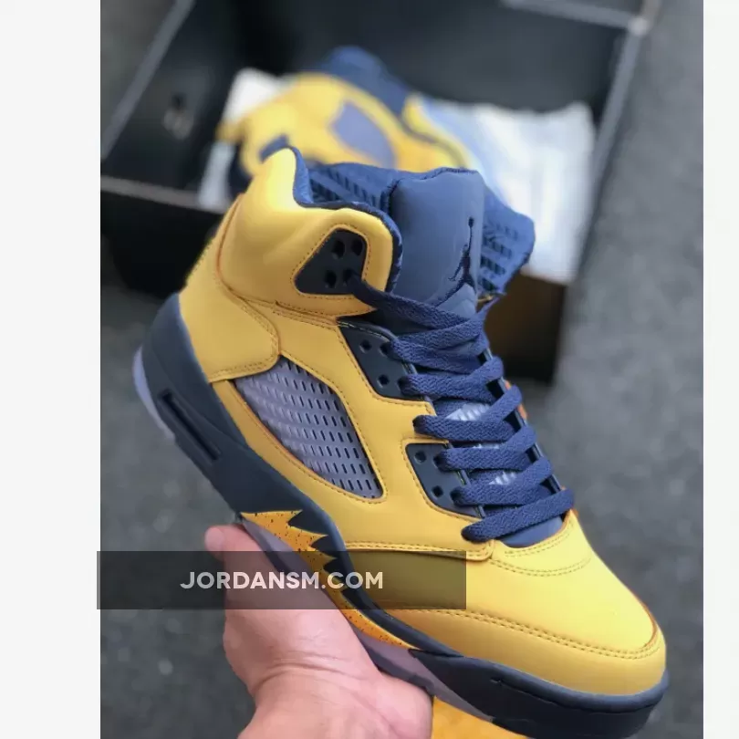 Air Jordan 5 SP Amarillo/College Navy-Amarillo CQ9541-704 Restock