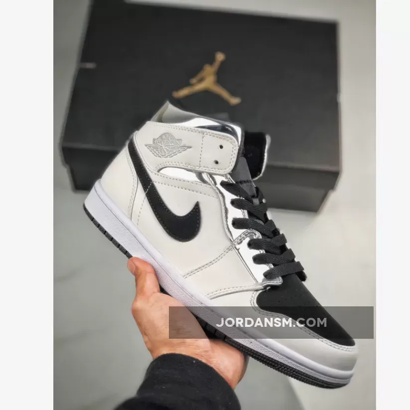 Air Jordan 1 Mid 'Pass The Torch' White/Silver 554724-121 Restock