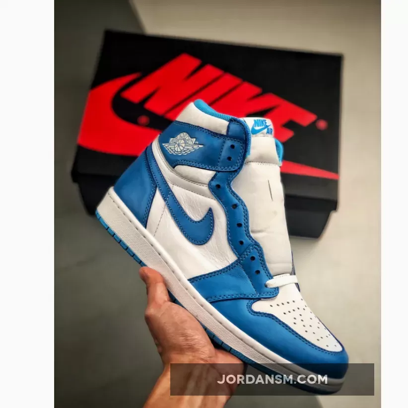 Air Jordan 1 Retro High OG 'UNC' Dark Powder Blue/White / jordan 1 powder blue