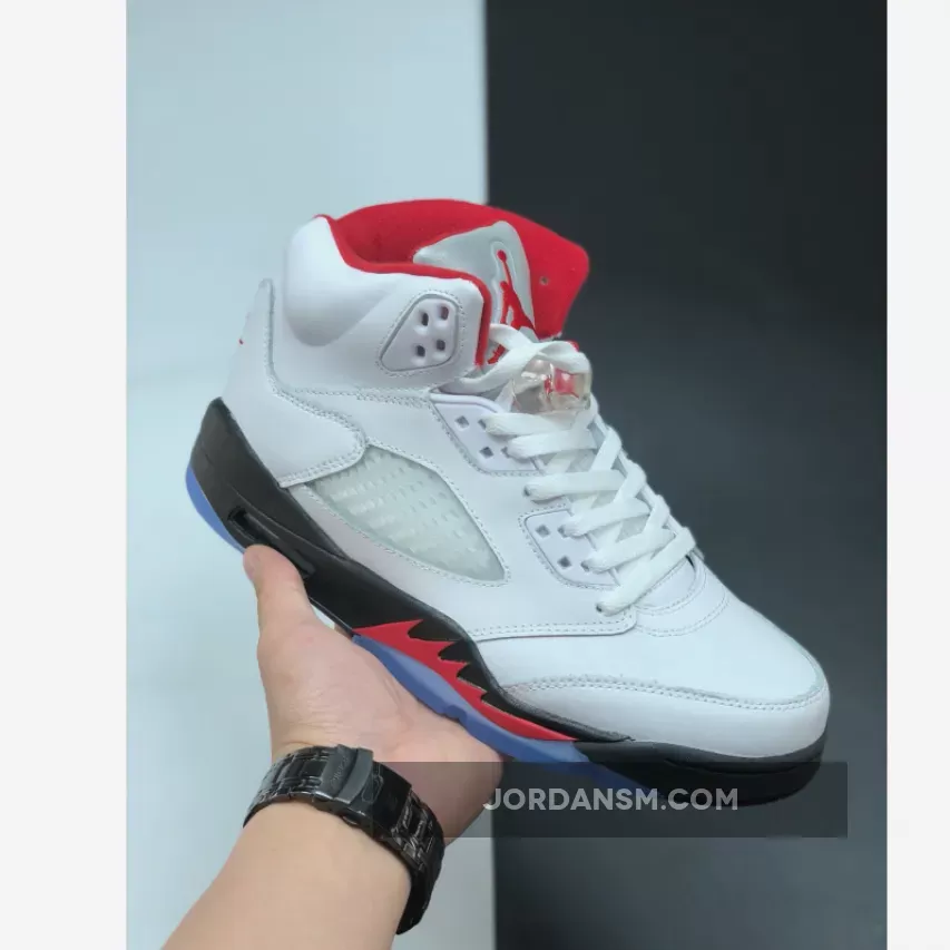 Air Jordan 5 White/Fire Red-Black DA1911-102 Restock