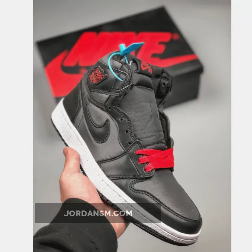 Air Jordan 1 High OG ‘Black Satin’ Black/Gym Red-Black-White