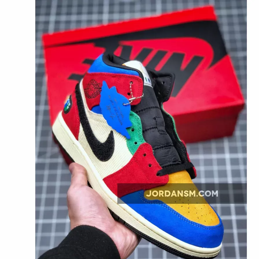 Blue The Great X Air Jordan 1 Mid 'Fearless' CU2805-100 Restock