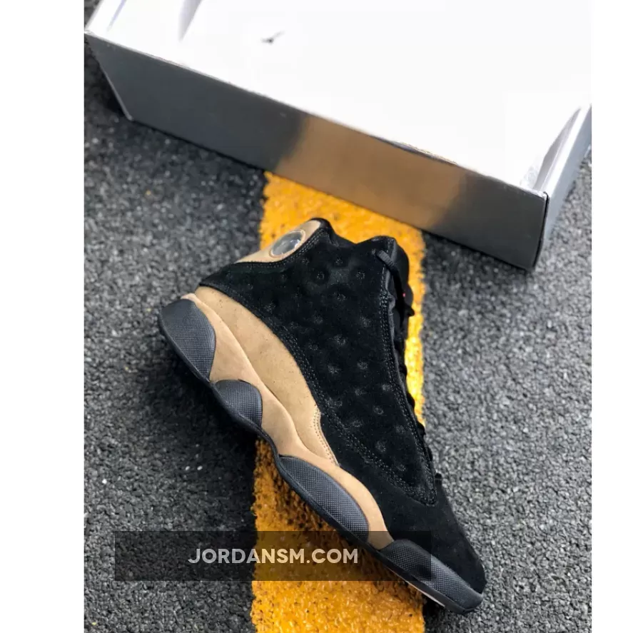 Air Jordan 13 Black/True Red-Light Olive / jordan olive 13