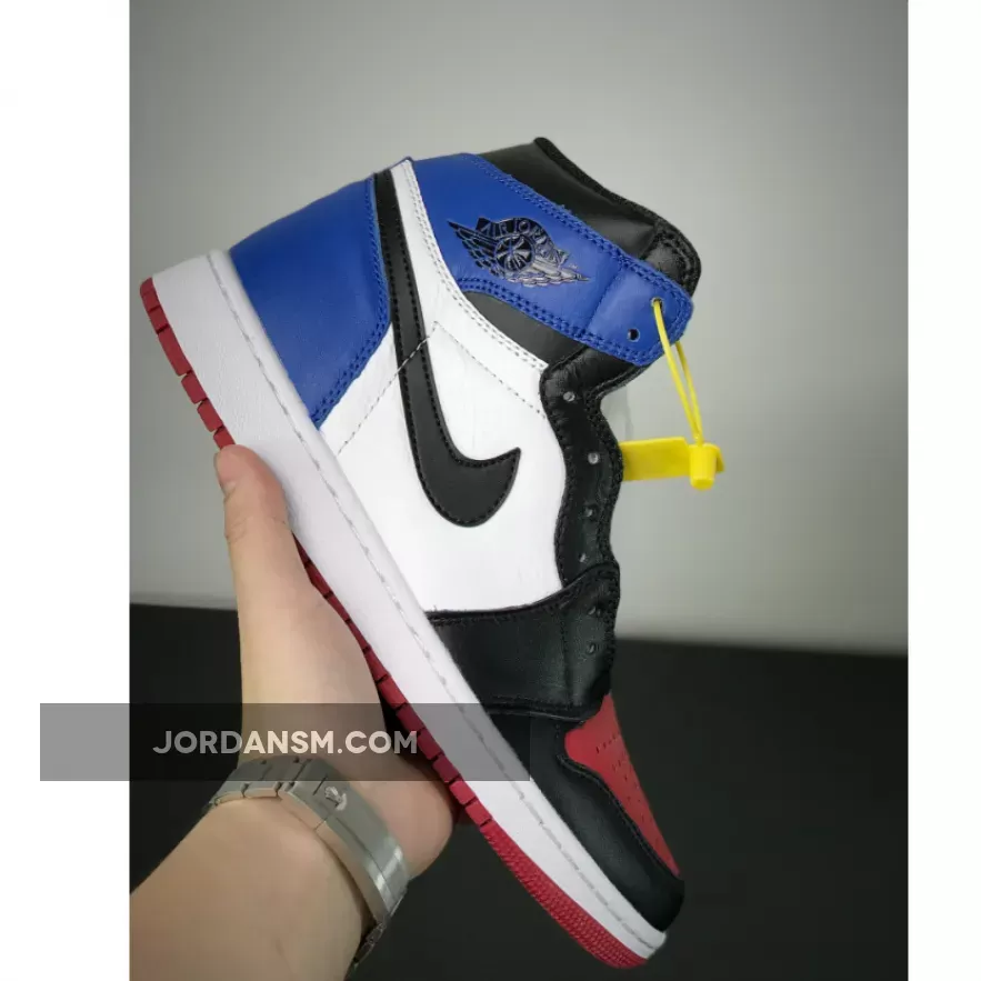Air Jordan 1 'Top 3' Black/Varsity Red-Varsity Royal 555088-026 New Releases