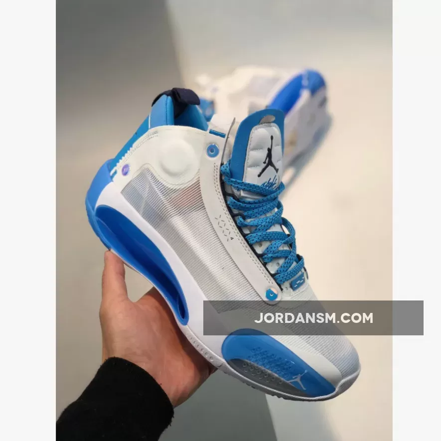 Air Jordan 34 White Blue / jordan 34 for sale