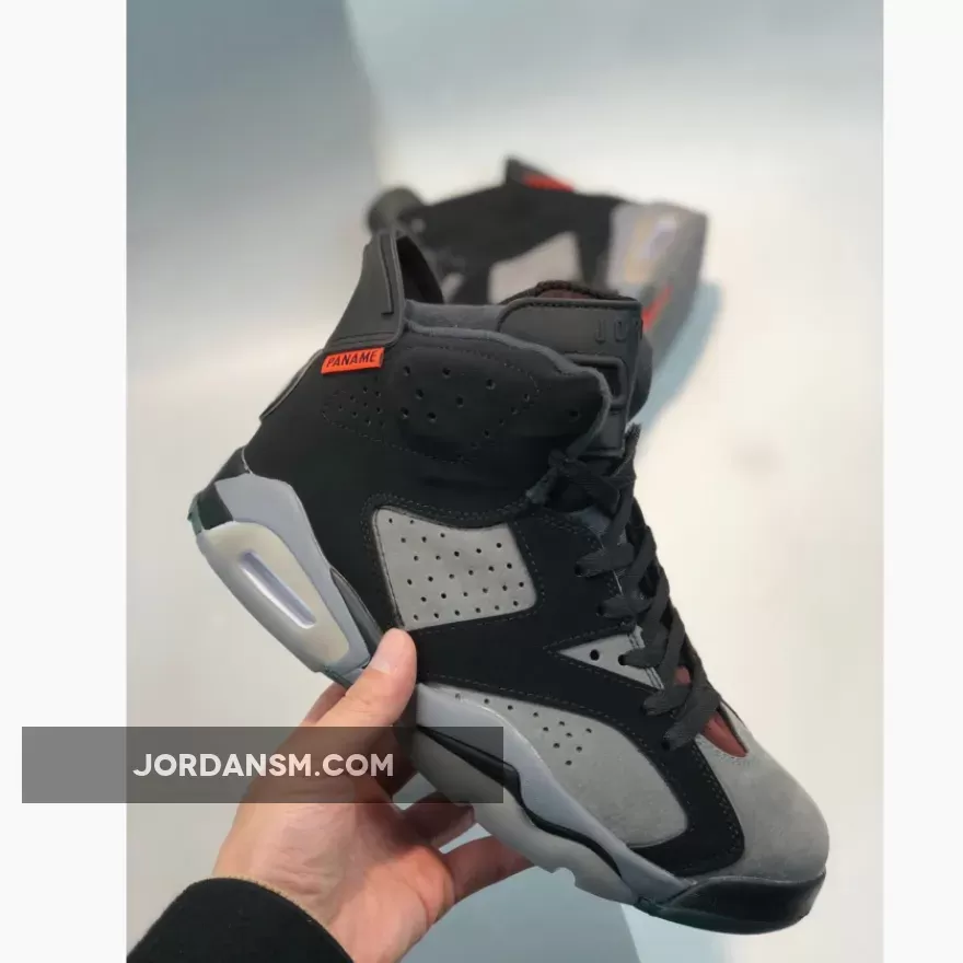 Air Jordan 6 'PSG' Iron Grey/Infrared 23-Black CK1229-001 Restock