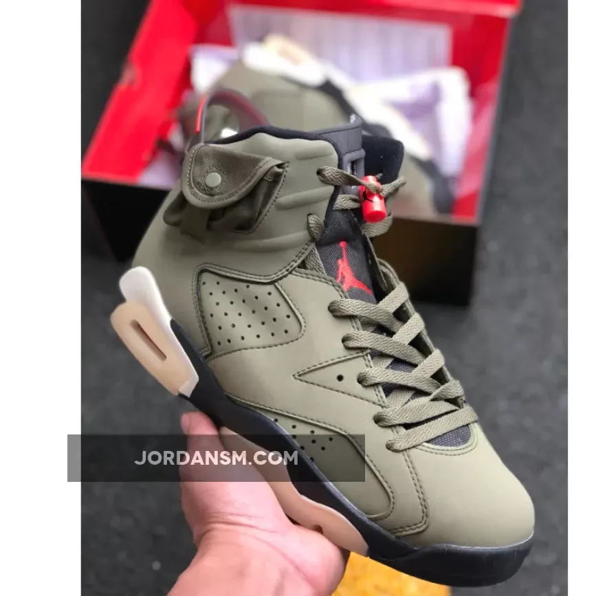 Travis Scott X Air Jordan 6 'Medium Olive' CN1084-200/CN1085-200 Online
