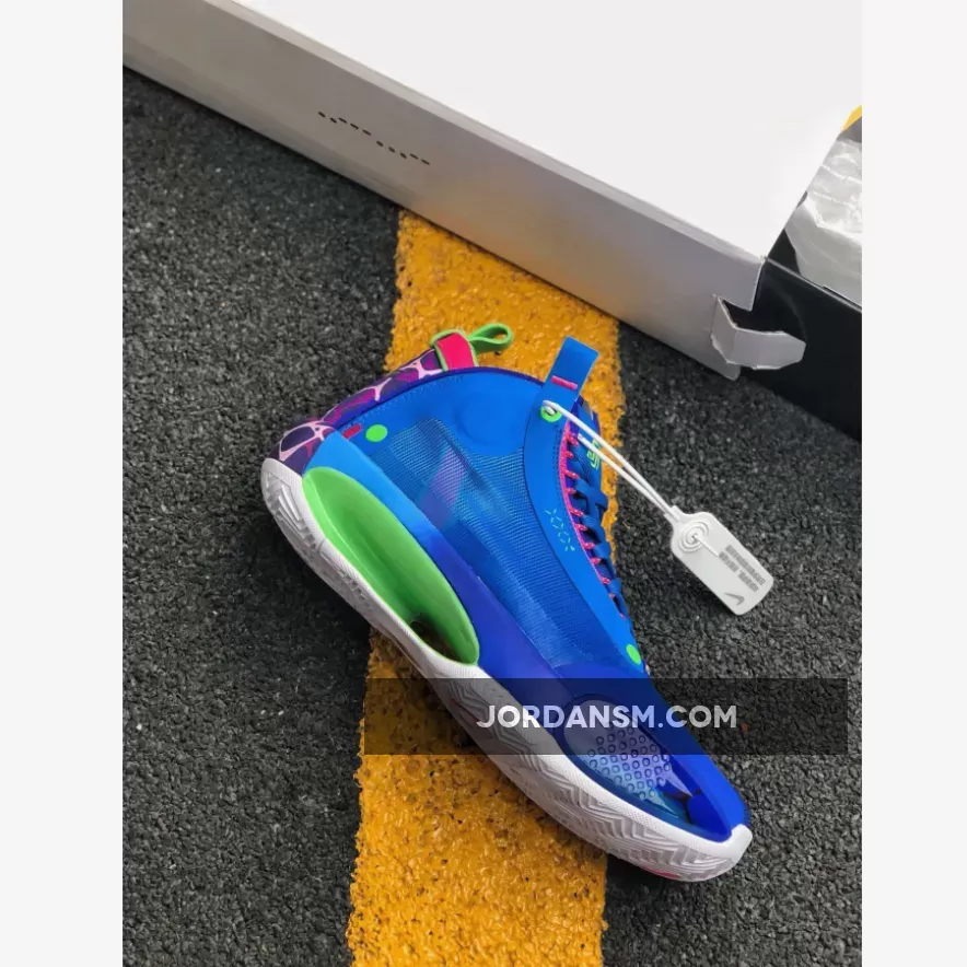 Jayson Tatum’s Air Jordan 34 ‘Blue O’ PE Online
