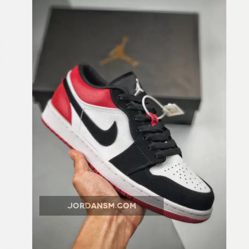 Air Jordan 1 Low ‘Black Toe’ Black Red 553558-116 / jordan 116
