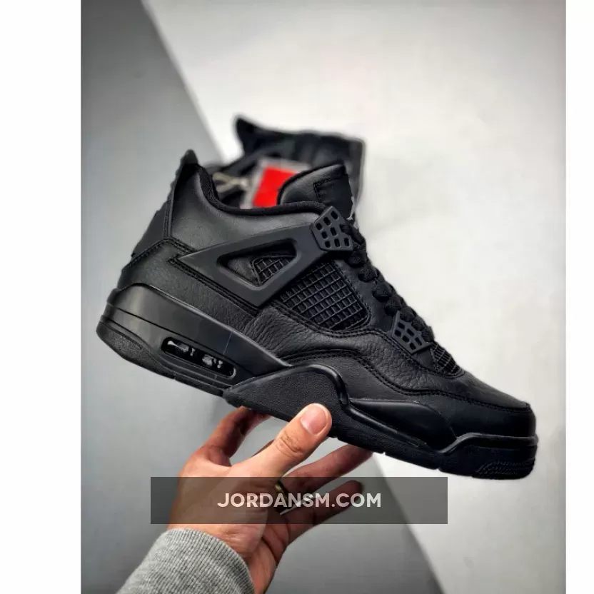 Air Jordan 4 Retro 'Black Cat' Black/Black-Light Graphite 308497-002 New Releases