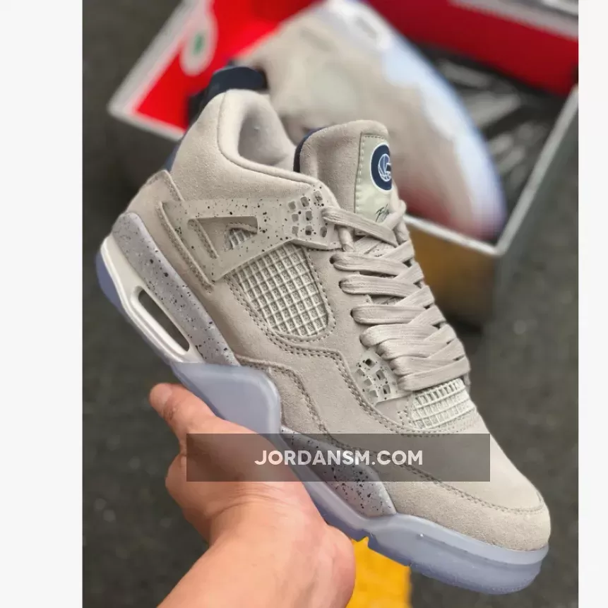 Air Jordan 4 Georgetown PE Grey Suede / grey suede jordans