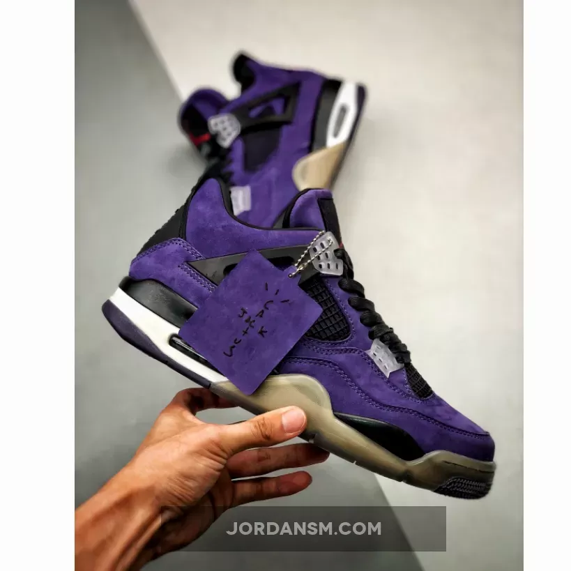 Travis Scott X Air Jordan 4 'Purple Suede' Online