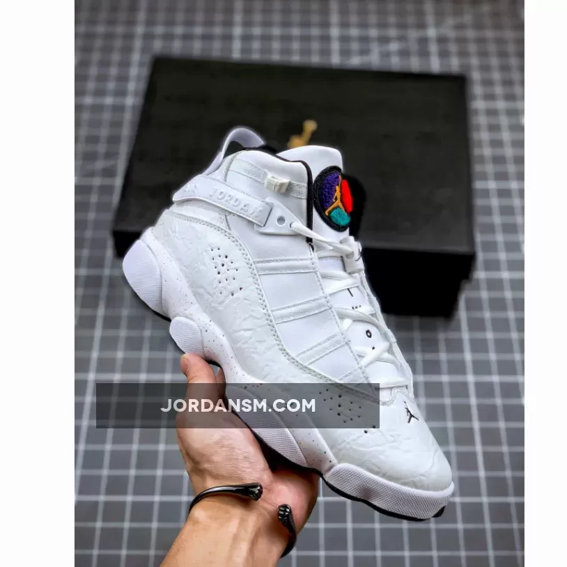 Jordan 6 Rings 'Paint Splatter' White with Speckled Midsole / 6 rings jordans white