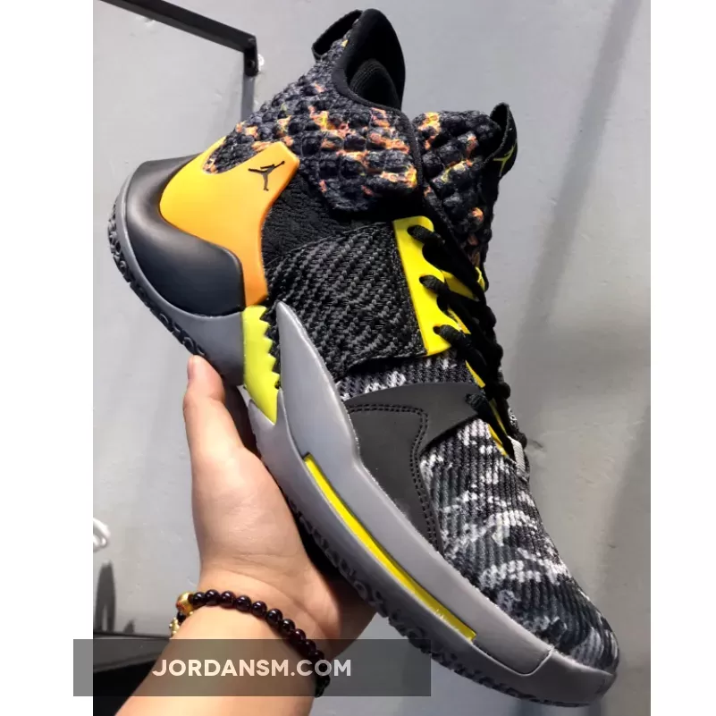 Jordan Why Not Zer0.2 Black/Wolf Grey-Yellow-Orange Restock