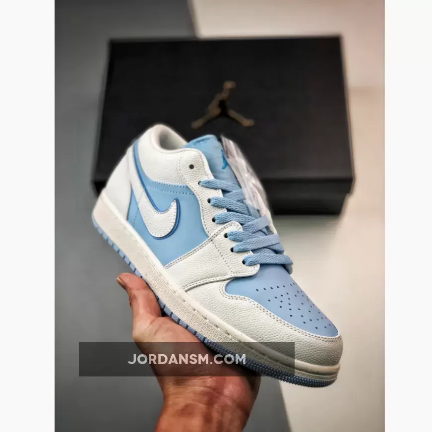 Air Jordan 1 Low Sail/Dark Powder Blue-Ice Blue DV1299-104 Online