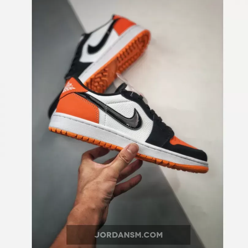 Air Jordan 1 Low Golf Shattered Backboard Starfish/Black-White DD9315-800 New Releases