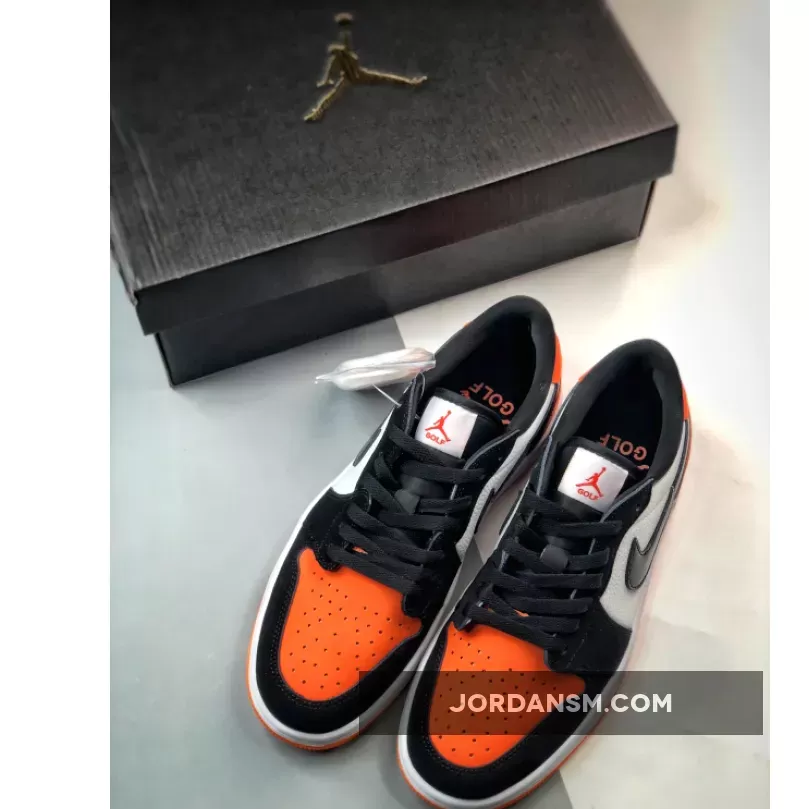 Air Jordan 1 Low Golf Shattered Backboard Starfish/Black-White DD9315-800 New Releases