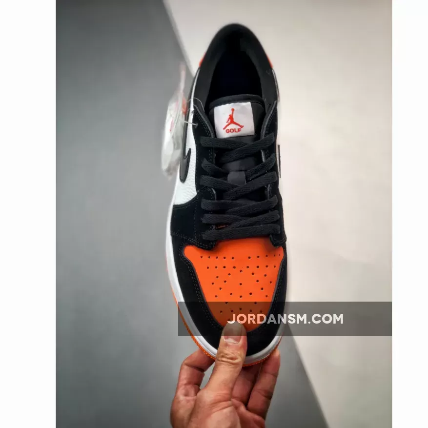 Air Jordan 1 Low Golf Shattered Backboard Starfish/Black-White DD9315-800 New Releases