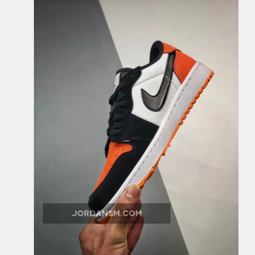Air Jordan 1 Low Golf Shattered Backboard Starfish/Black-White DD9315-800 New Releases