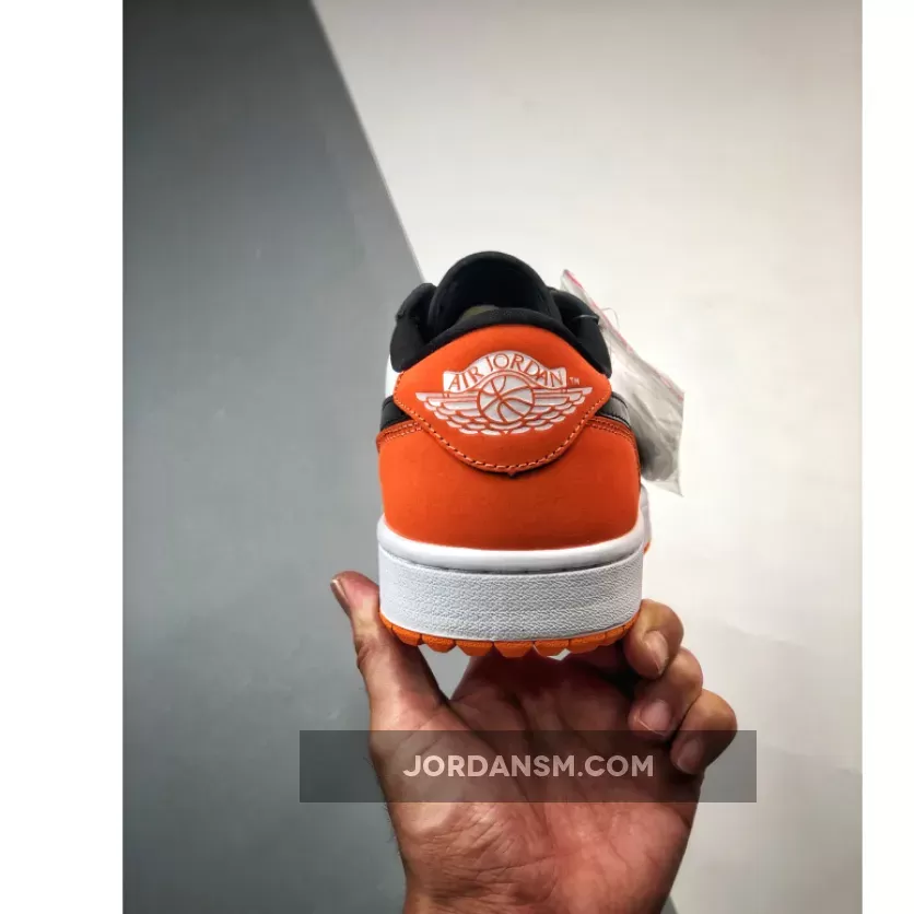 Air Jordan 1 Low Golf Shattered Backboard Starfish/Black-White DD9315-800 New Releases