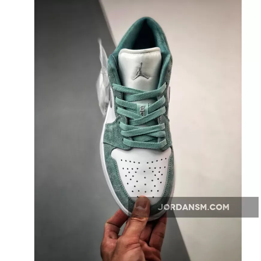 Air Jordan 1 Low New Emerald/White-Light Steel Grey DN3705-301 / emerald jordans