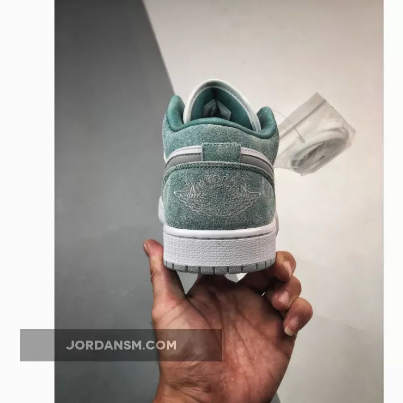 Air Jordan 1 Low New Emerald/White-Light Steel Grey DN3705-301 / emerald jordans