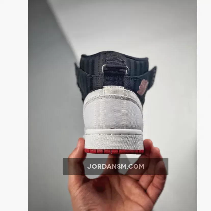 Air Jordan 1 Mid SE Utility Black/Gym Red-White DD9338-016