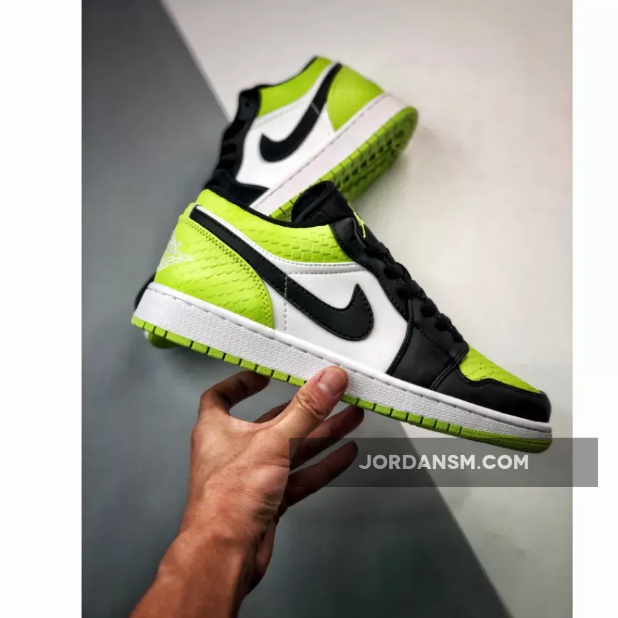 Air Jordan 1 Low 'Vivid Green Snakeskin' DX4446-301 Online