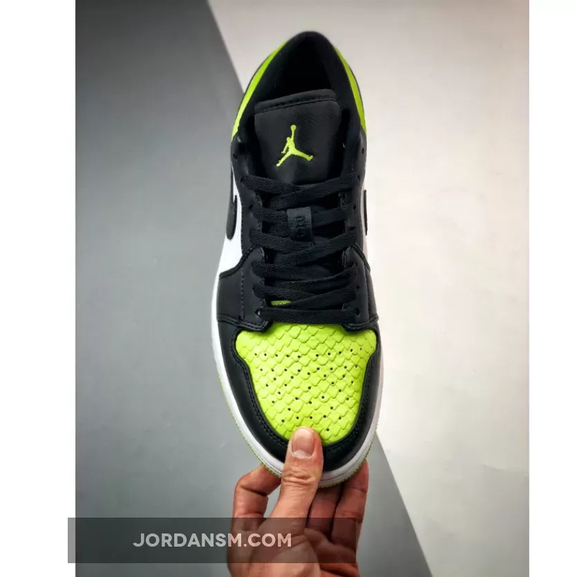 Air Jordan 1 Low 'Vivid Green Snakeskin' DX4446-301 Online