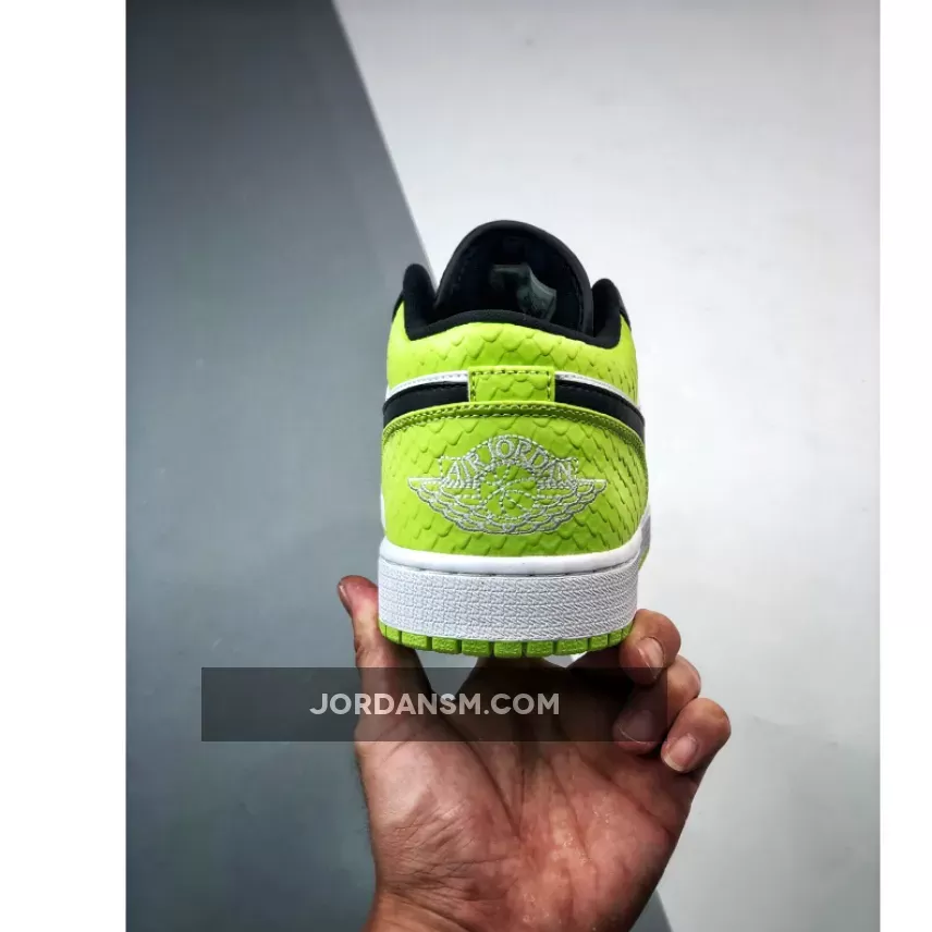 Air Jordan 1 Low 'Vivid Green Snakeskin' DX4446-301 Online