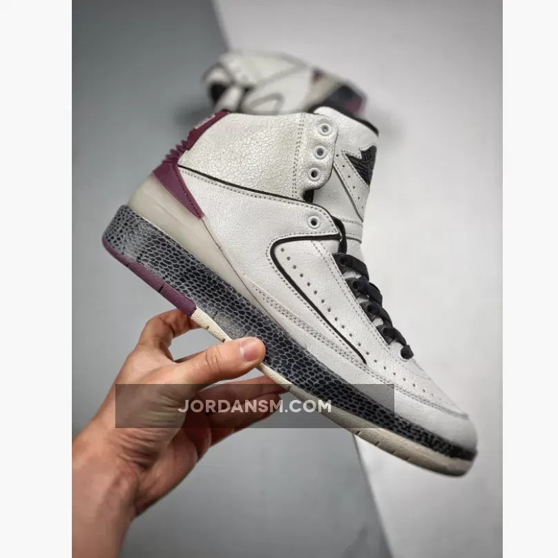 A Ma Maniere X Air Jordan 2 ‘Airness’ Sail/Black-Burgundy Crush DO7216-100 Online