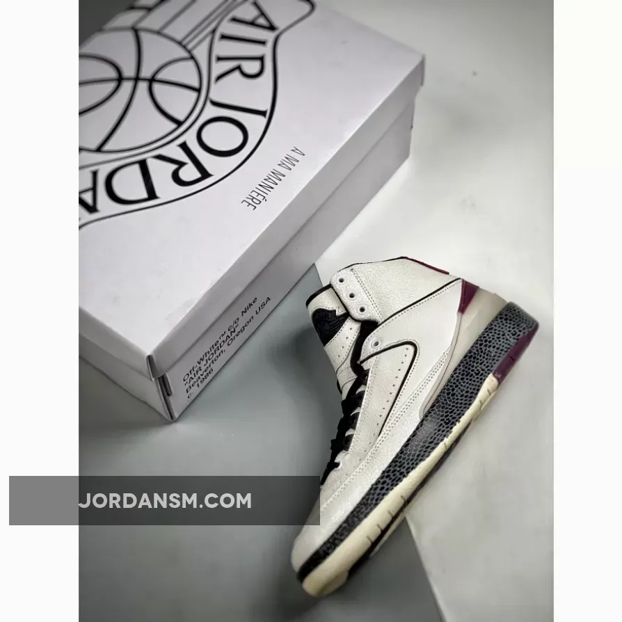 A Ma Maniere X Air Jordan 2 ‘Airness’ Sail/Black-Burgundy Crush DO7216-100 Online